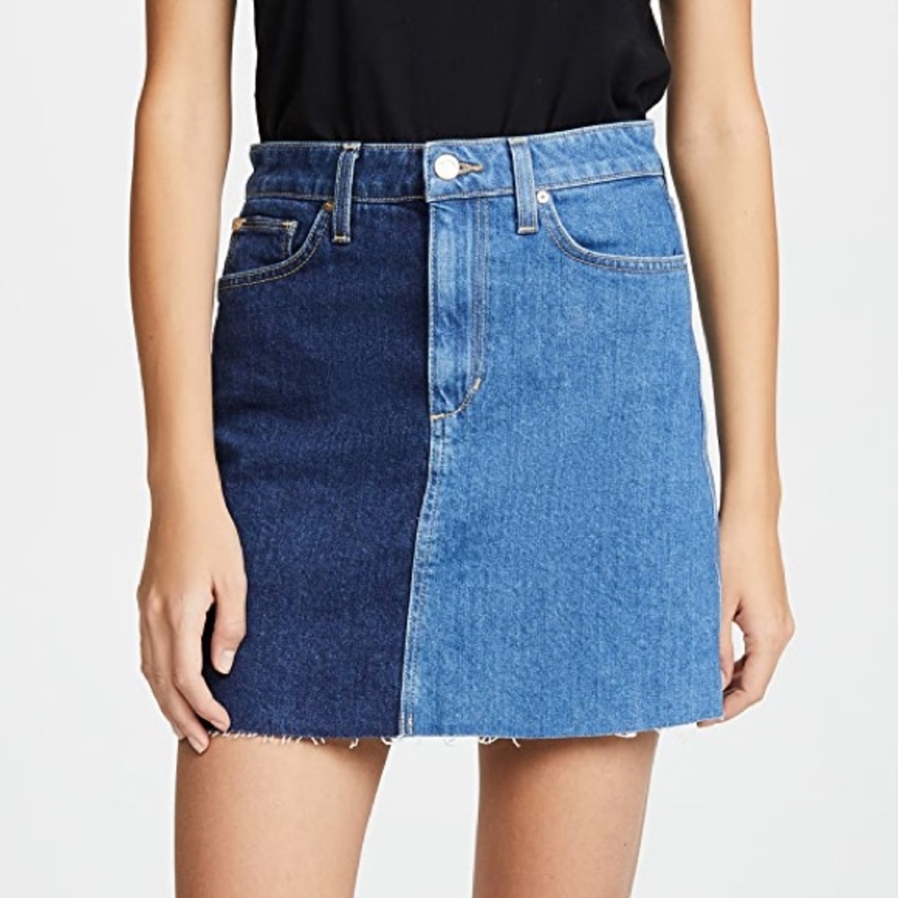 NWT Joe’s Jeans Bella Two-Tone Denim Skirt